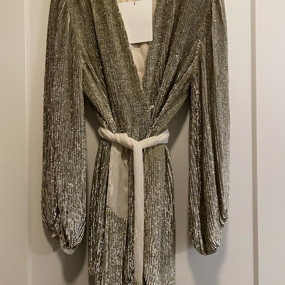 Retrofete Gabrielle Dress in Gold